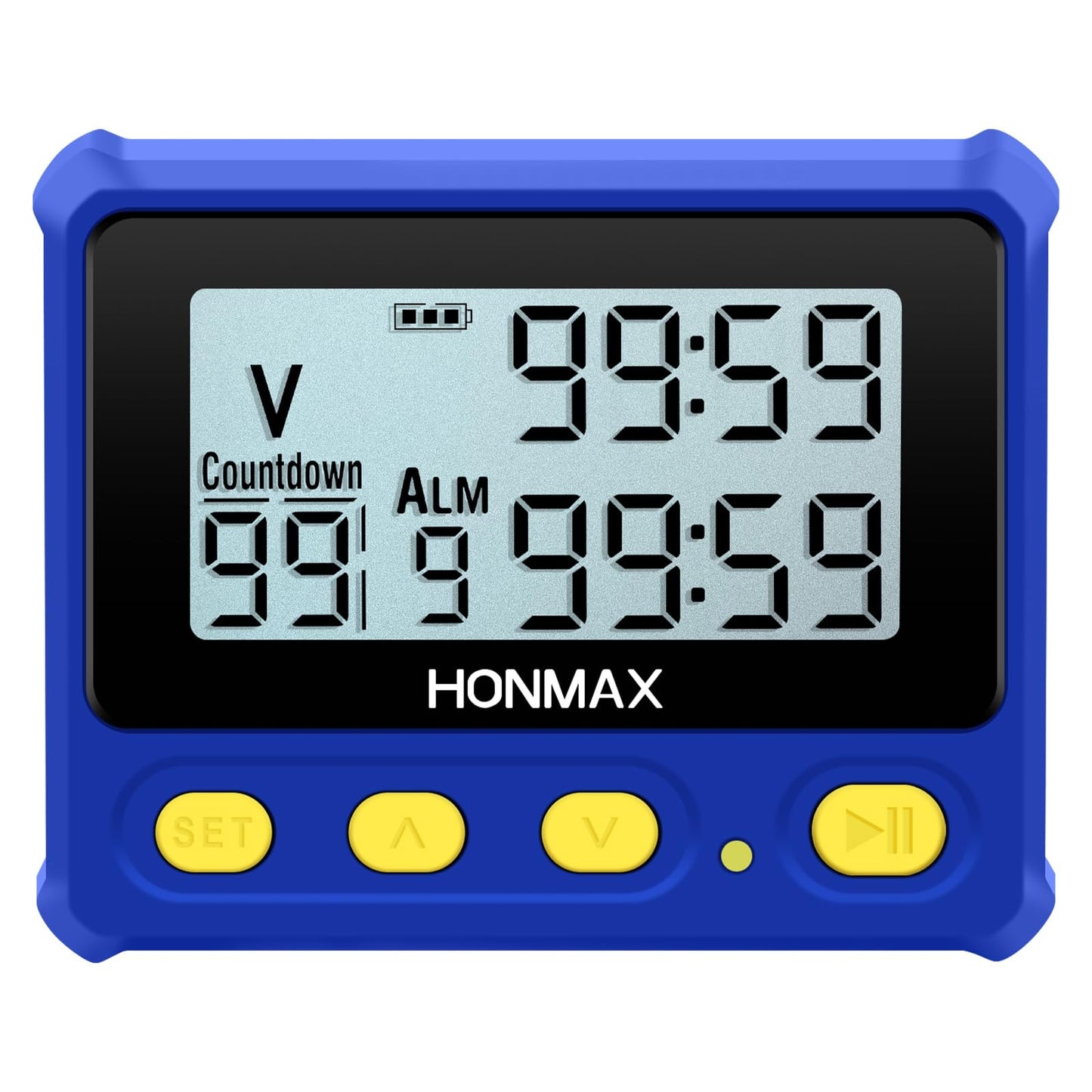 HONMAX 8200 Interval Timer and Stopwatch, Backlight, USB-C Charged, Clock