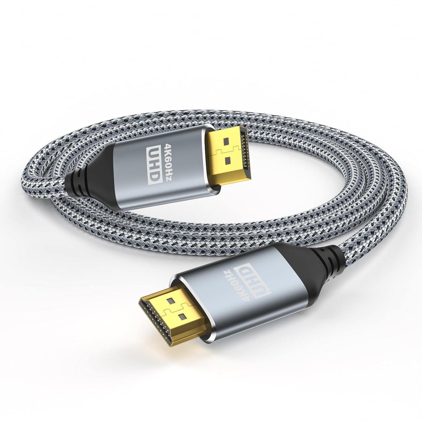 4K 10Feet, 4K@60Hz/2K@120Hz, 1.2 1.4 DisplayPort to HDMI Cable Supports Uni-Direction DP Computer to HDMI Screen Cable