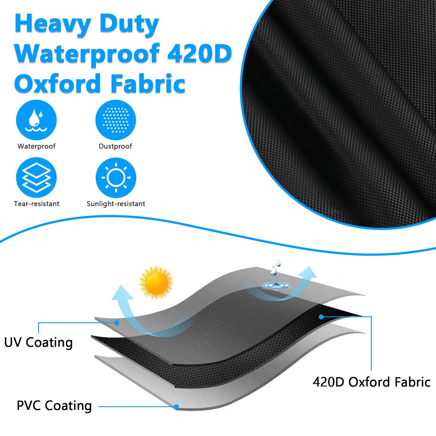 Squat Rack Cover, Waterproof Outdoor Gym Equipment Covers with Zipper for Squat Rack/Weight Lifting Rack/Home Gym Workout Equipment (65.5"Wx 56"D x 90"H)