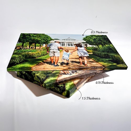 CanvasChamp Custom Canvas Print - Personalized Framed Wall Art for Home & Office Decor | 7" W x 5" H