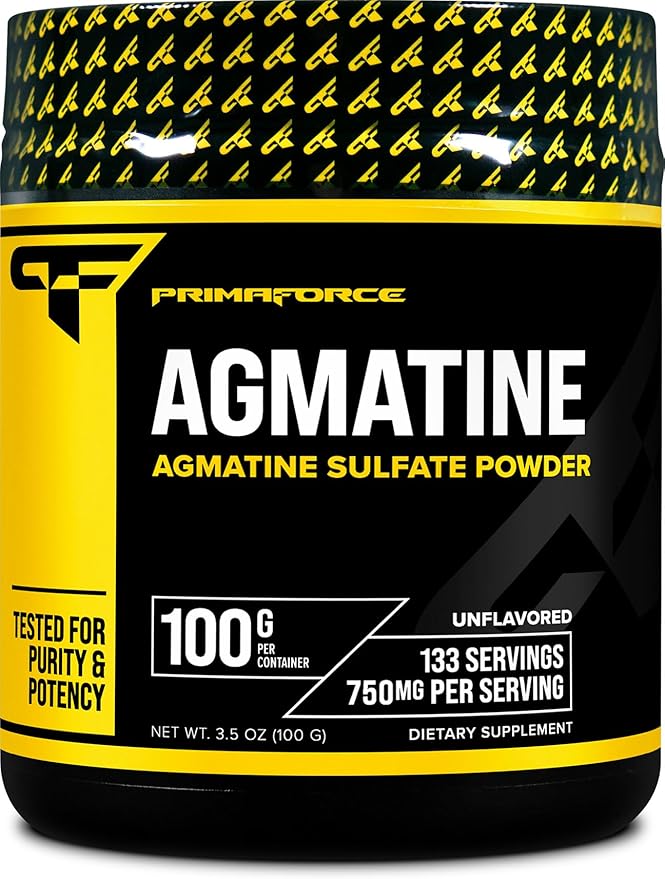 Primaforce Agmatine Sulfate Powder Supplement, 100 Grams ??Promotes Nitric Oxide Production/Enhances Performance