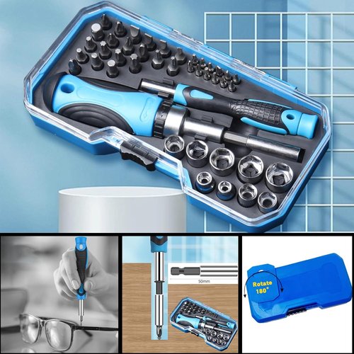 **Tool Advent Calendar 2025 - 44-Piece Precision Tool Set with Storage Case | Perfect Christmas Countdown for Mechanics**