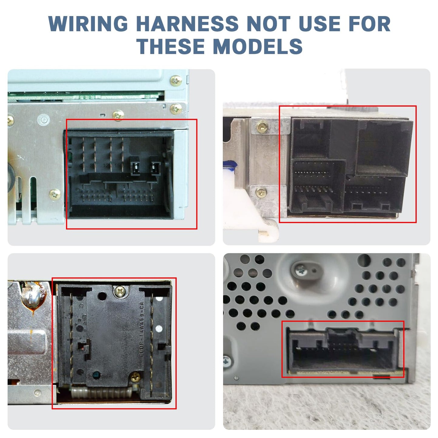 F-150 F-250 F-350 Aftermarket Radio Wiring Harness Connector Adapter Replacement for Ford Escape Expedition Lincoln