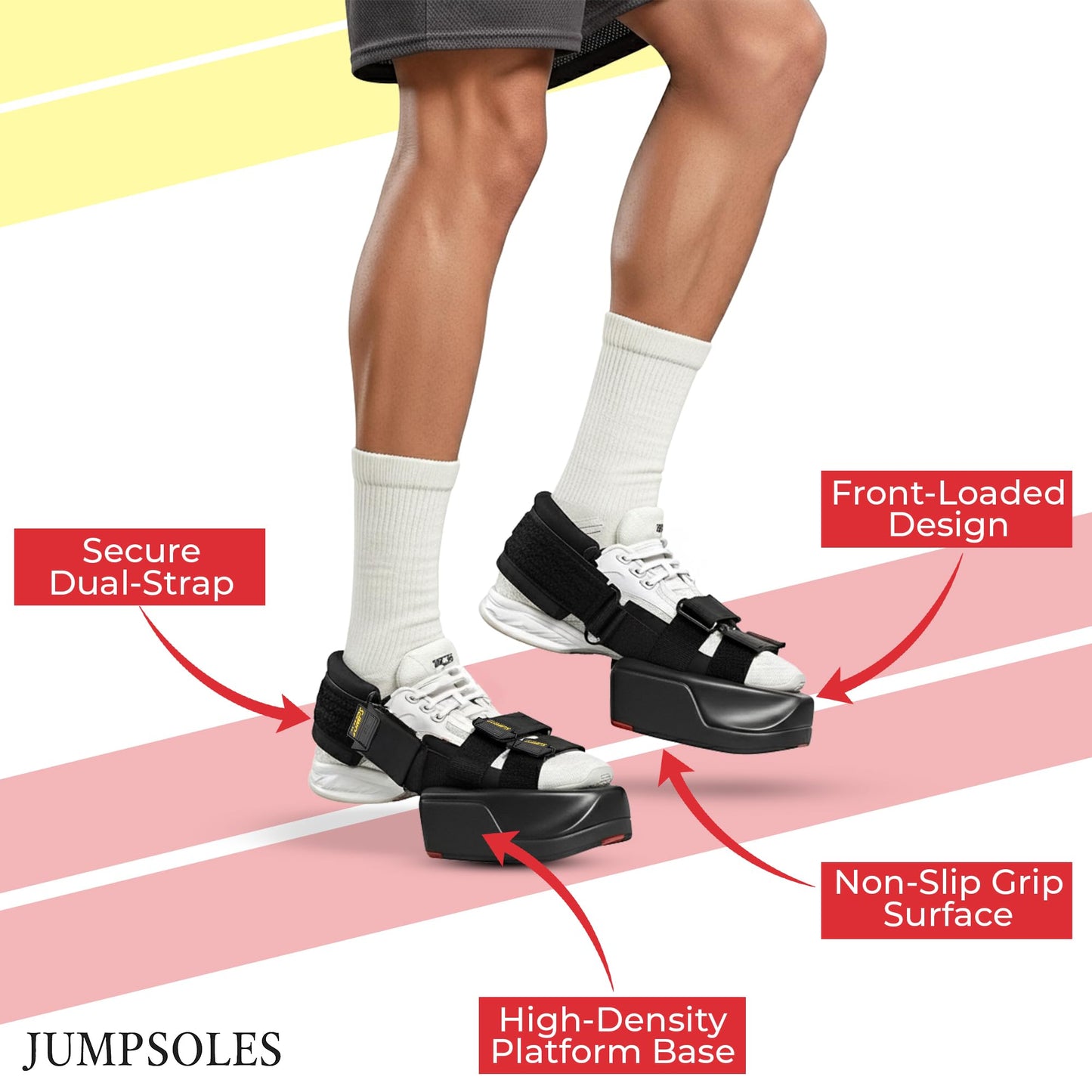 Jump Training System – Vertical Leap Speed & Agility Trainer Improves Foot & Ankle Strength Jump Shoes for Achilles & Plantar Fasciitis Relief – Small Sizes 5-7.5