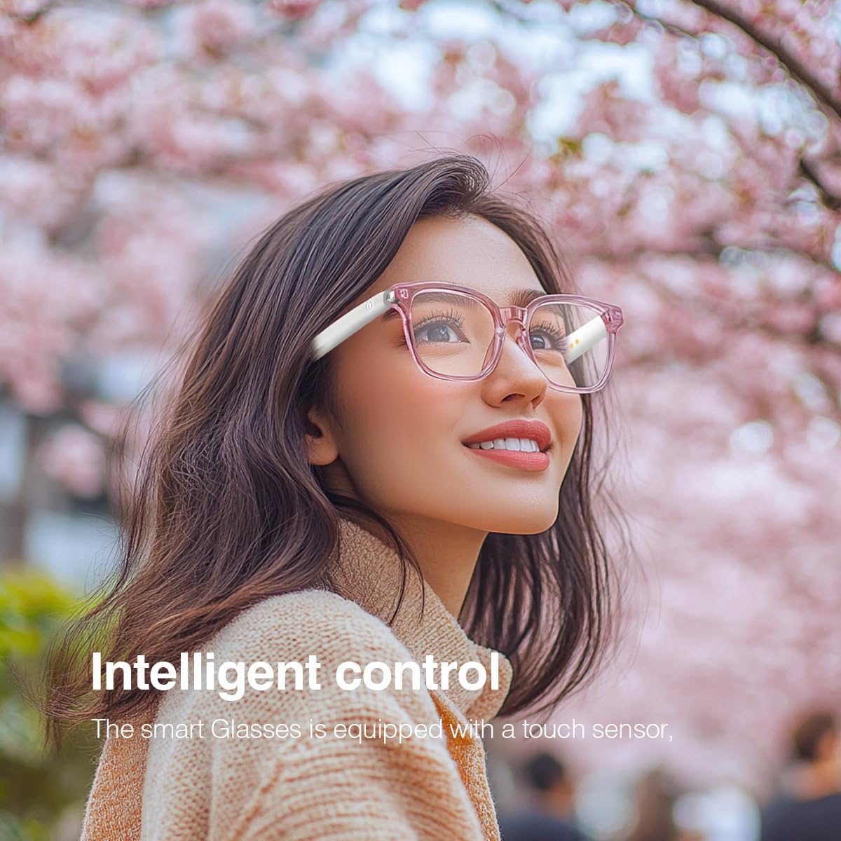 Bluetooth Audio Smart Glasses, Smart Wireless Headphone Sunglasses for Men and Women,Built-in Mic & Speakers,Magnetic