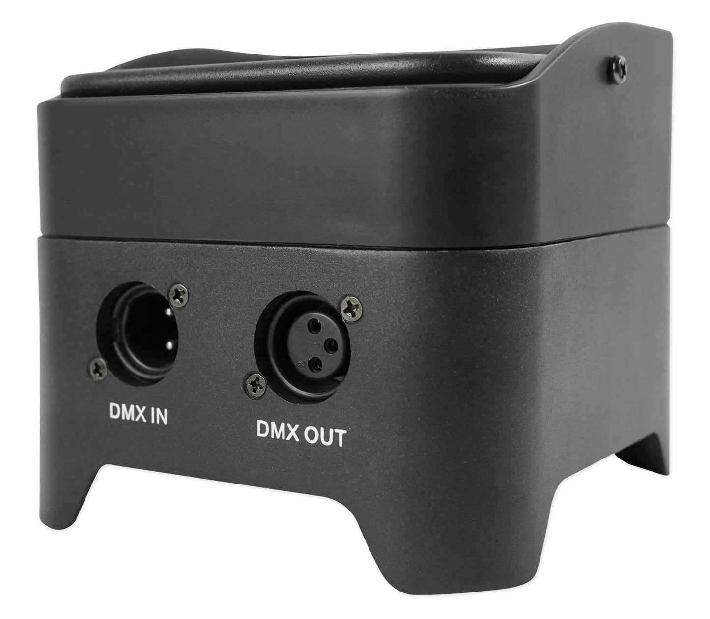 Rockville Best Pack 50 (8) Black 24W Battery Wash Lights, Wireless DMX, RGBWA+UV, Charging Case, Long-Lasting Battery, Remote Control, for DJs and Event Lighting