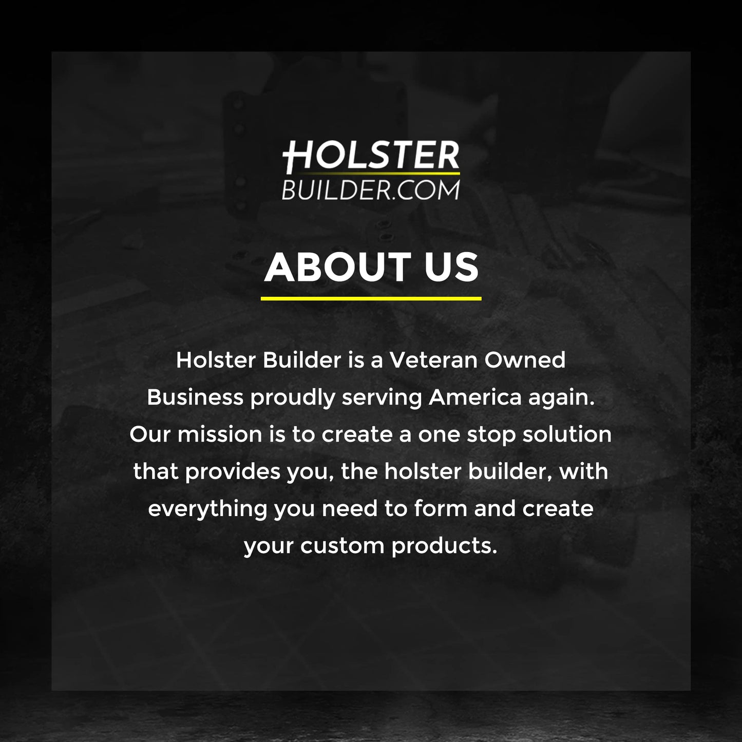 HolsterBuilder IWB Soft Holster Belt Loops - Holster Accessories with Dot Cap for Better Security, Heavy-Duty Belt Clip Works with 1.5" & 1.75" Belts - Kydex & Sheath Hardware Kit (Black)