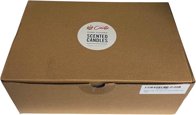 Mister Candle Dripless Vanilla Scented Ivory Pillar Candles Set of 3, Hand Made Vanilla Pillar Candles with Essential Oils for Home Decor, Premium Wax, 80 Hr Burn Time (3x6 inch)