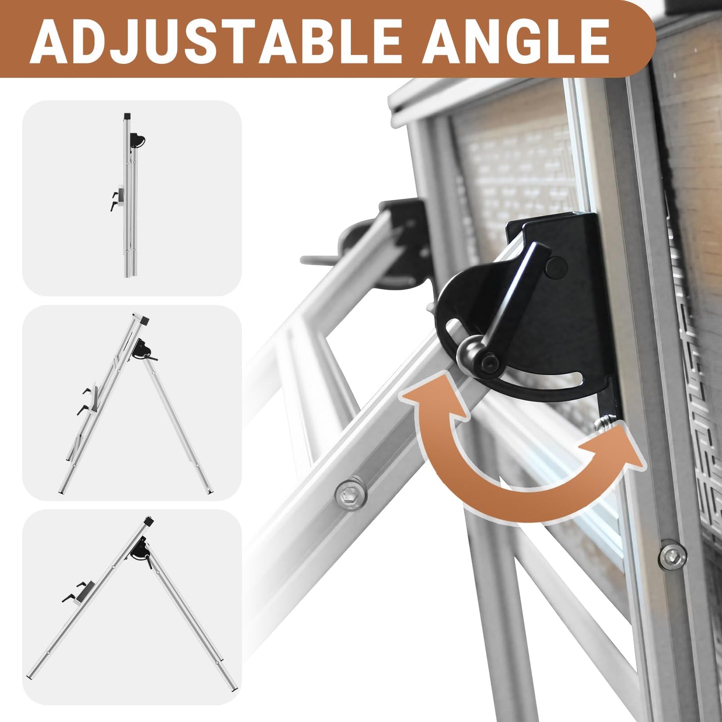 Tile Chamfer Bracket,Ceramic Tile Chamfering Stand,Aluminum Alloy Plywood Panel Drywall Plasterboard Tooling Hand Holder for Easy Handling Cutting Wall Tile