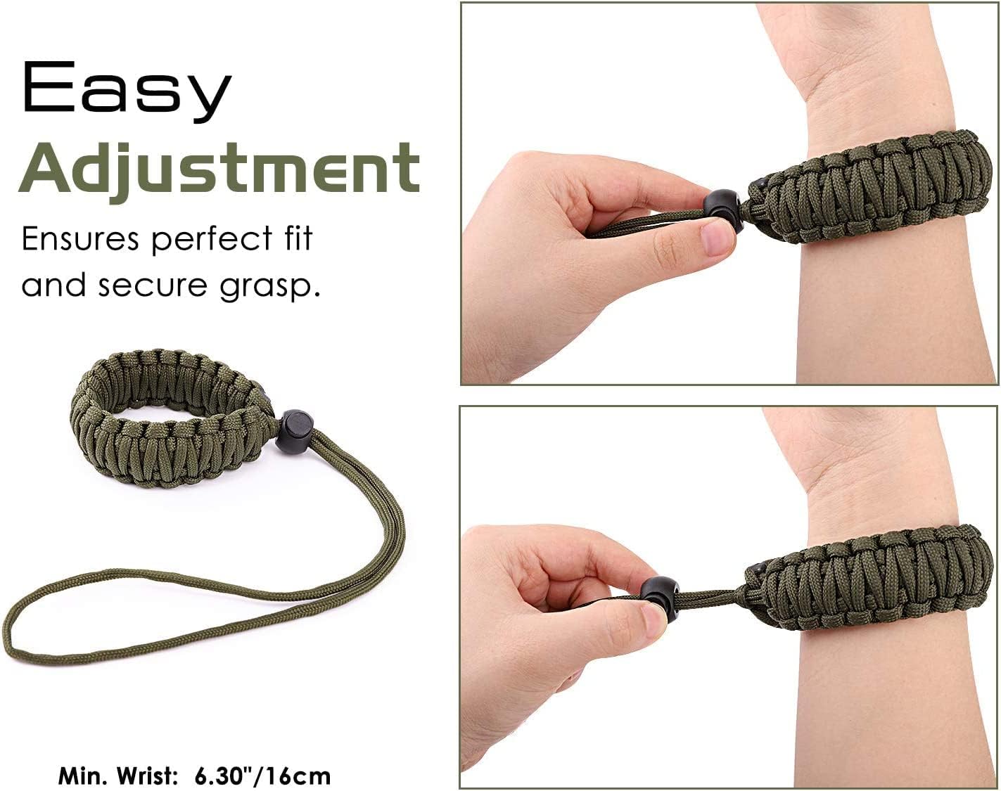 MoKo Paracord Nylon Braided Camera Hand Grip Strap for Video Camcorder/Binoculars/Nikon/Canon/Sony/SLR/DSLR Digital