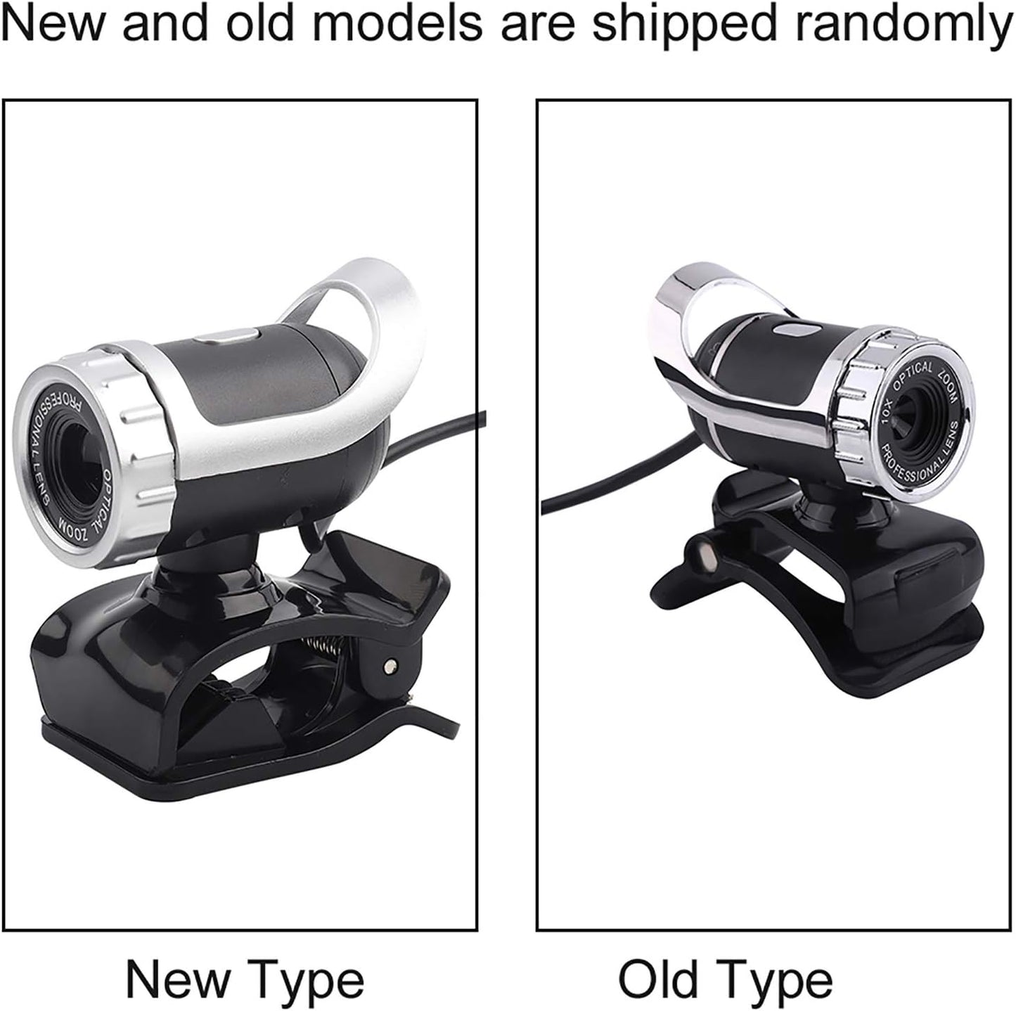Sonew 2.0 12M 360 Webcam Camera, USB Pixels Clip-on Webcam PC Camera with Rotating Stand and Built-in Microphone