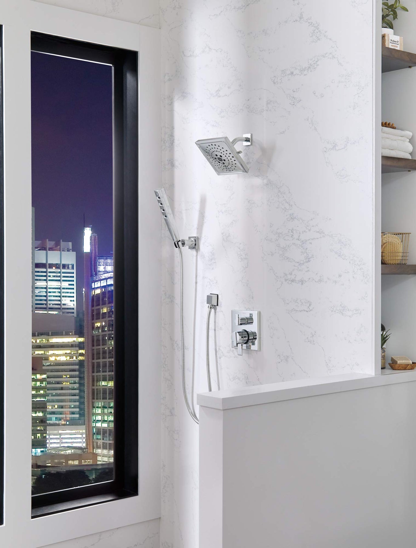 Delta Faucet Ara 17 Series 6-Setting Integrated Diverter Valve Trim Kit, Chrome Diverter Valve Trim Kit, Shower Trim Kit, Chrome T27967 (Valve Not Included)