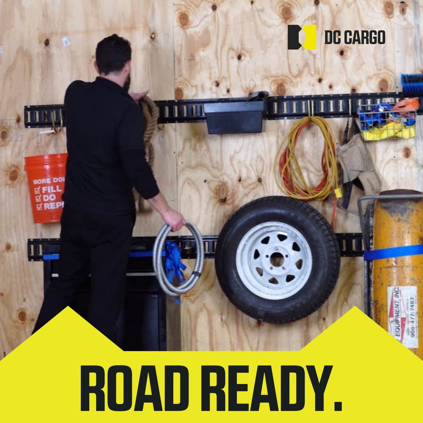 DC Cargo Chain Binder Kit | 3/8" Grade 70 Extra Long 20 Foot Chain - and Load Binder Set | Heavy Duty Ratcheting Chain and Binder | Load Chain and Binders – 6,600lb Working Load Limit As Set