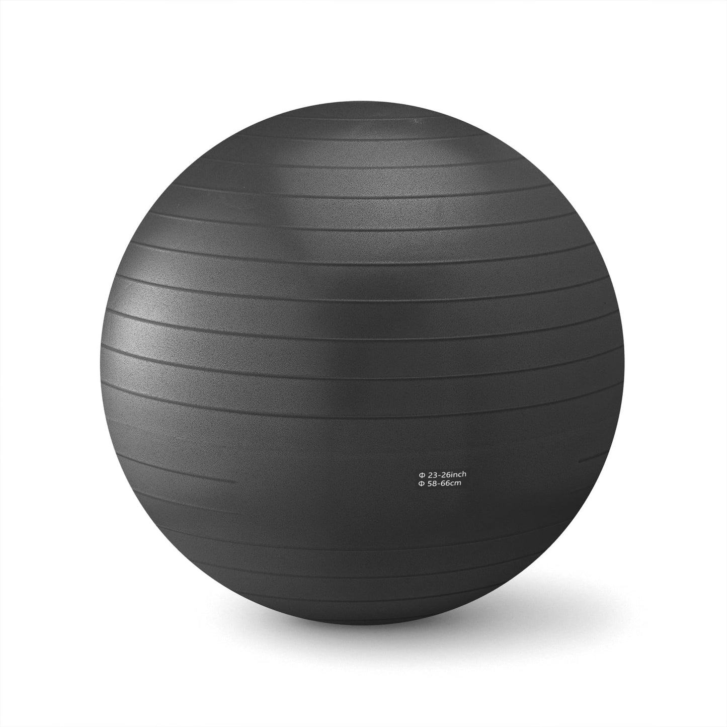 Amazon Basics Anti-Burst Exercise Ball with Pump for Yoga and Pilates, 23-26" Diameter, Black