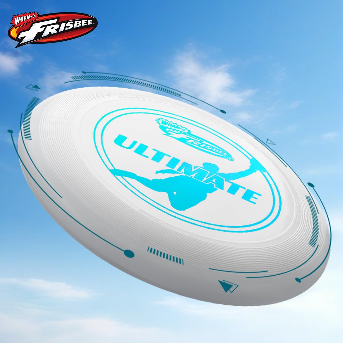 Wham-O Frisbee Official Ultimate 175g Flying Disc, 10.75 Inch Professional Training Disc for Competition and Outdoor Fun