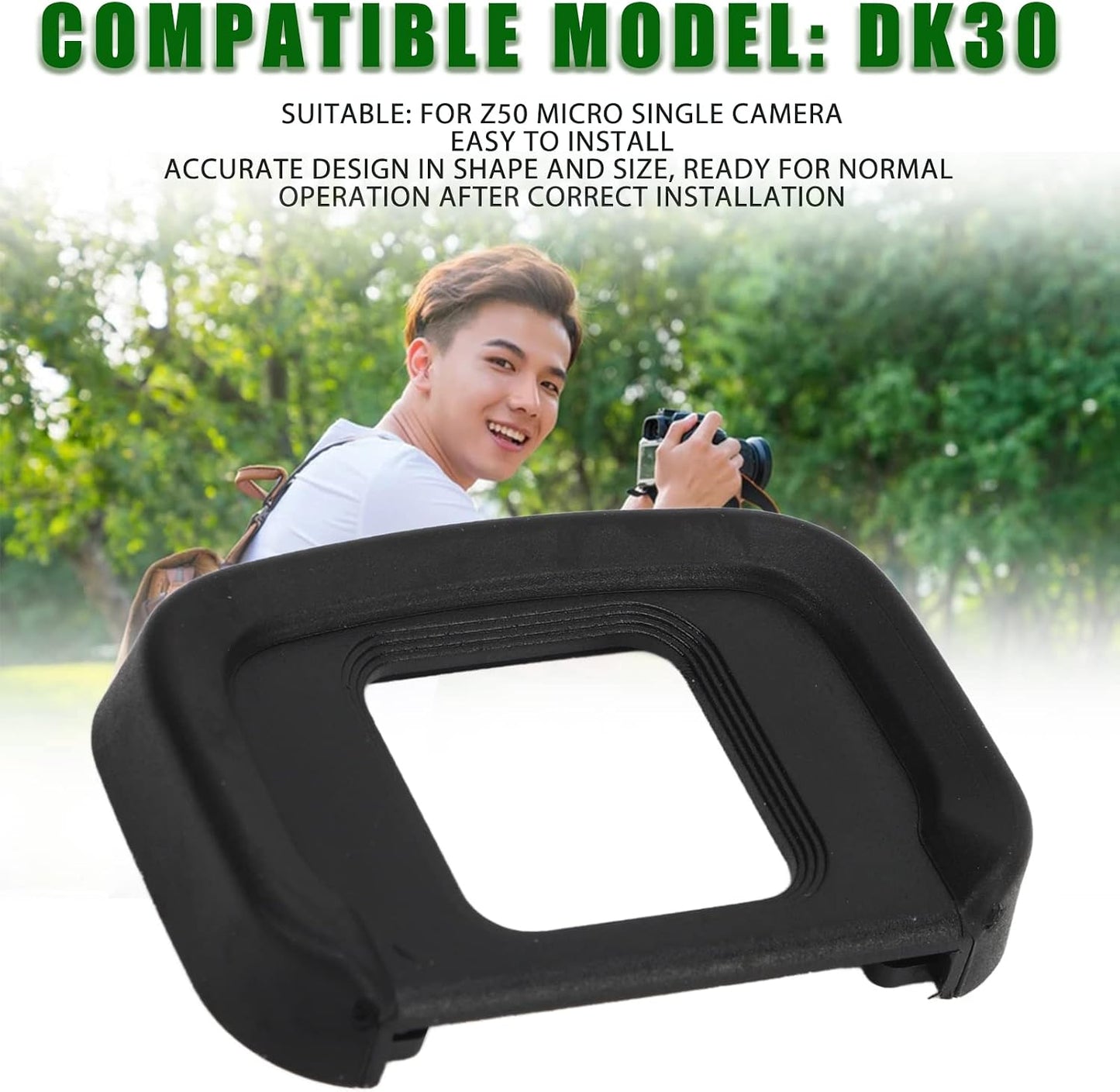 DK30 Z50 Camera Viewfinder for Camera Viewfinder Eyepiece Eye Cup, ABS Camera Eyecup Replacement Kit for Micro Single