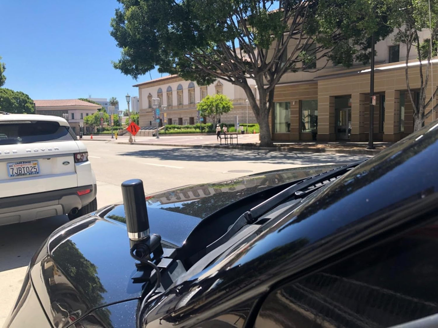 Anina 3DB 136-174MHz 400-470MHz, 3.5 Gain GMRS Antenna NMO Mount, Dual-Band UHF VHF Antenna NMO Connection for Midland