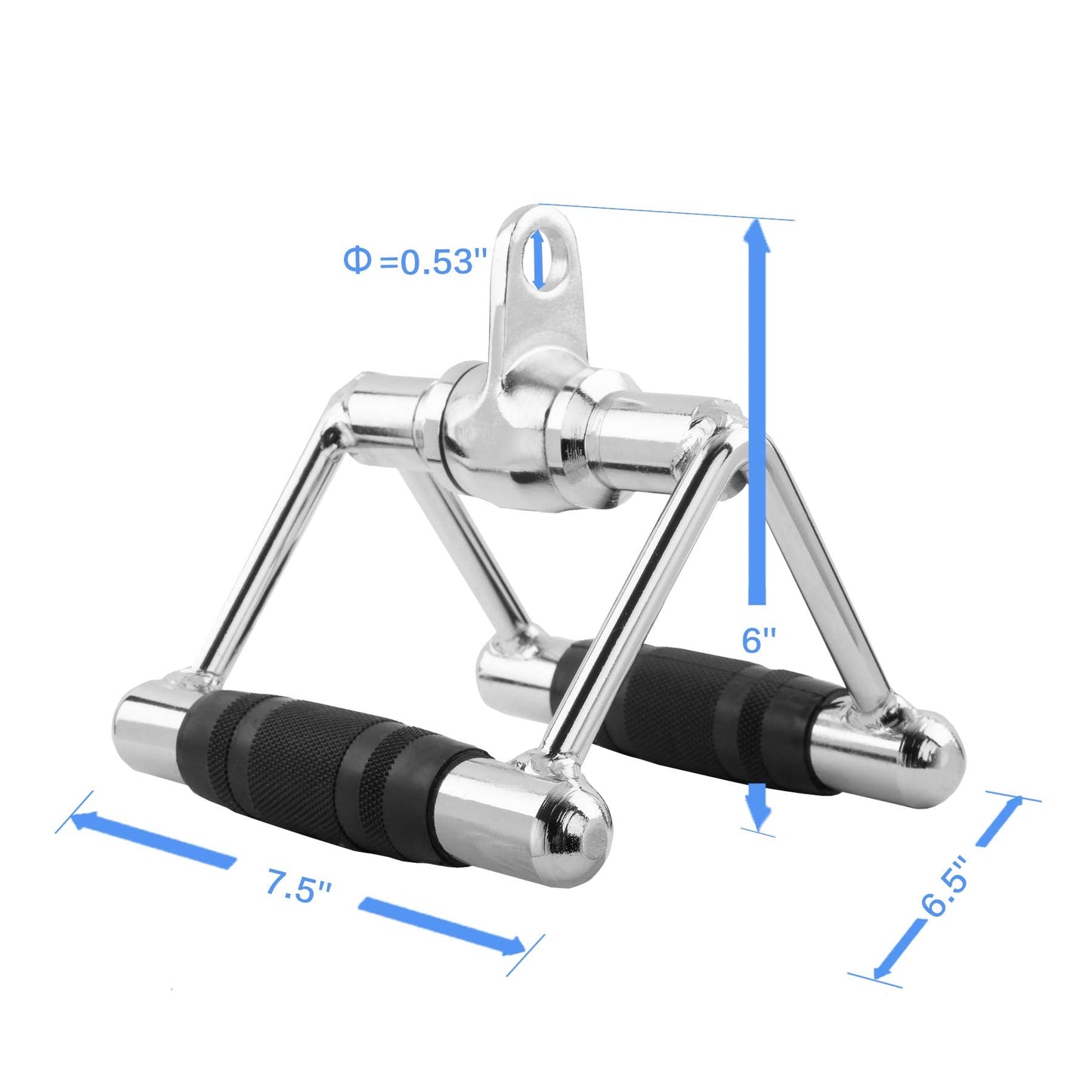Double D Handle, Cable Machine Handle Attachments, Pull Down Exercise Handles of Home Gym Accessories