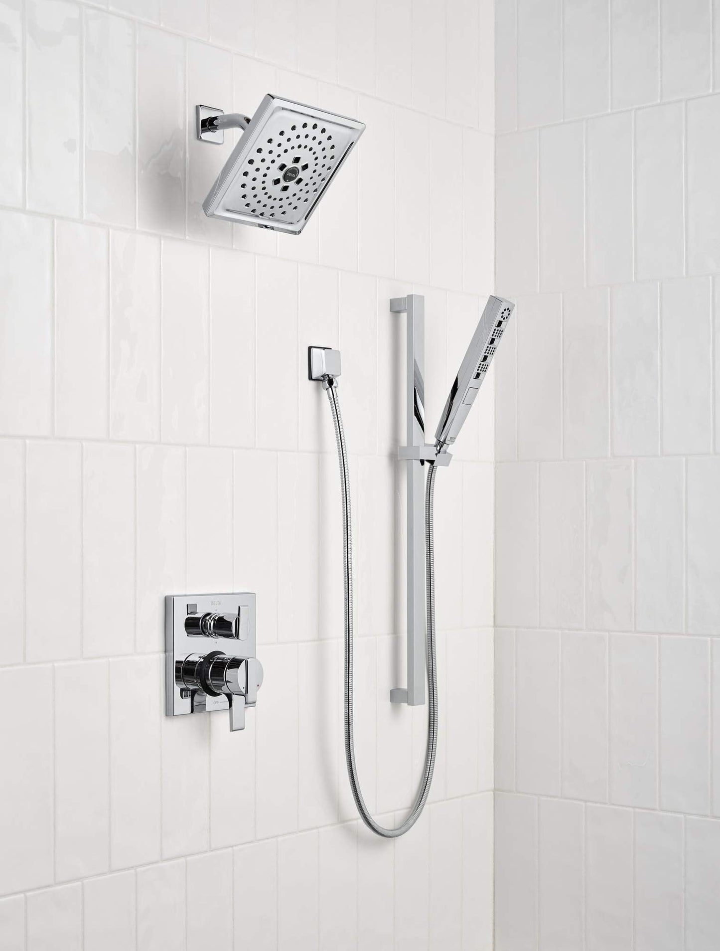 Delta Faucet Ara 17 Series 6-Setting Integrated Diverter Valve Trim Kit, Chrome Diverter Valve Trim Kit, Shower Trim Kit, Chrome T27967 (Valve Not Included)