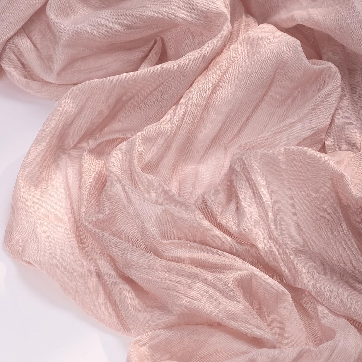 Socomi Pink Cheesecloth Table Runner - 120 Inch Rustic Boho Decor for Weddings & Events