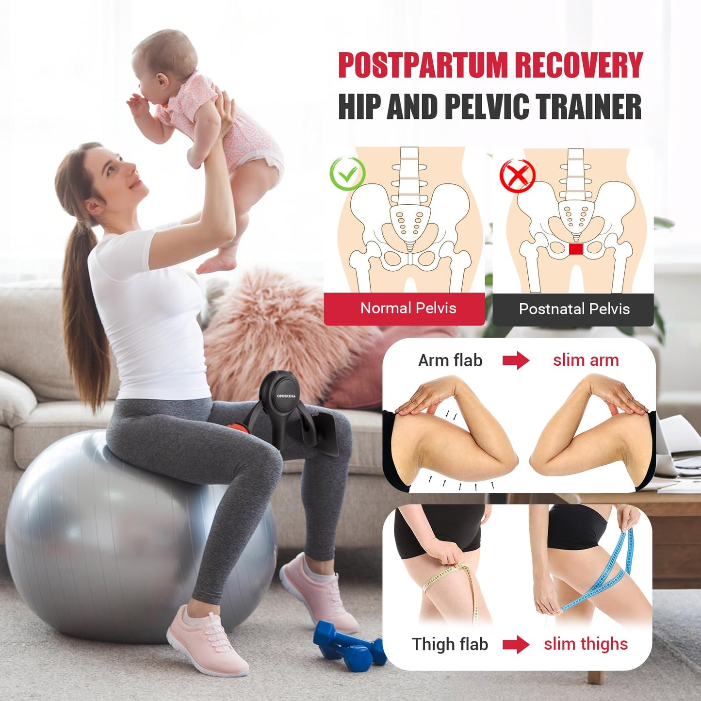 Thigh Trainer for Women, 15-70lb Adjustable Resistance Inner Thigh Exerciser with Resistance Band, Kegel Exercise Equipment for Pelvic Floor Muscle Repair, Yoga & Weight Loss at Home Gym