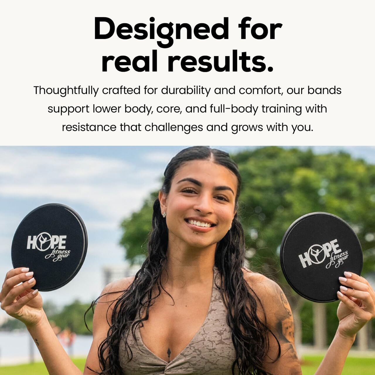 Hope Fitness Gear Mini Resistance Bands Set, 5 Booty & Loop Bands for Glutes, Legs & Full-Body Workouts, Includes Carry Bag and Exercise Guide, Heavy-Duty and Portable for Home