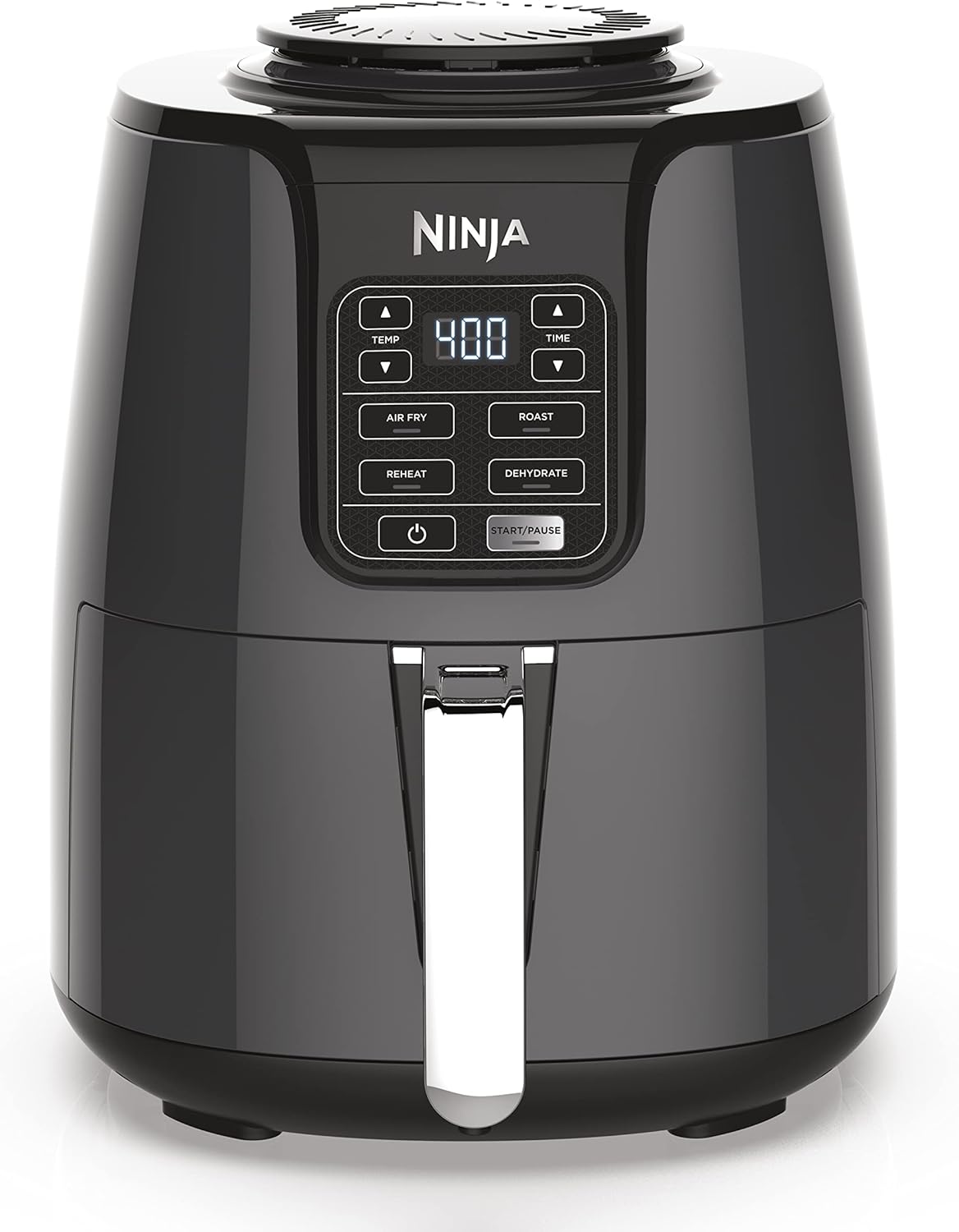 Ninja Air Fryer - 4 QT Capacity | 4-in-1 Cooking Functions | Dishwasher Safe Parts | Includes 20 Healthy Recipes | 1550 Watt | Grey