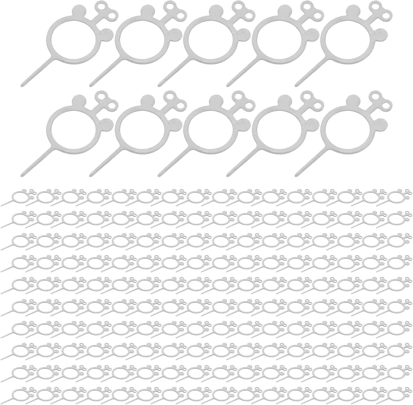 400pcs Set Holibanna Sim Card Removal Pins and Phone Sim Card Tray Ejector Tools Metal Pins for Smartphones and Tablets