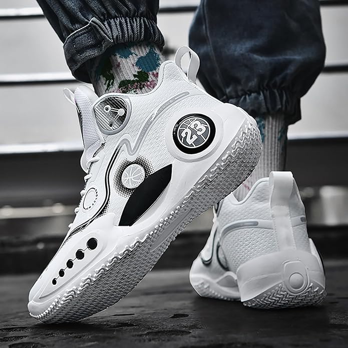 Boys Basketball Shoes Breathable Indoor Athletic Shoes Youth Outdoor Fashion Sneakers Comfortable Basketball Shoes for Girls