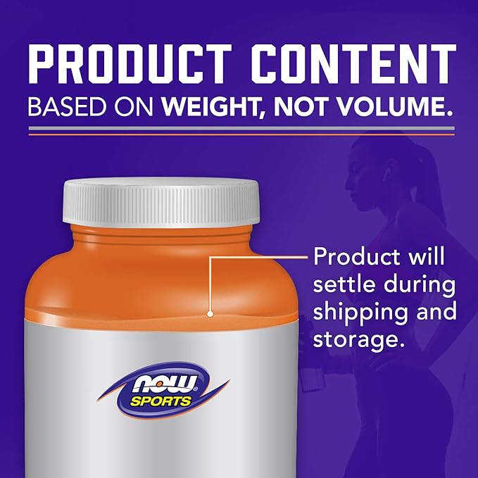 NOW Foods Sports Nutrition, Creatine Monohydrate Powder, Mass Building*/Energy Production*, 21.2-Ounce