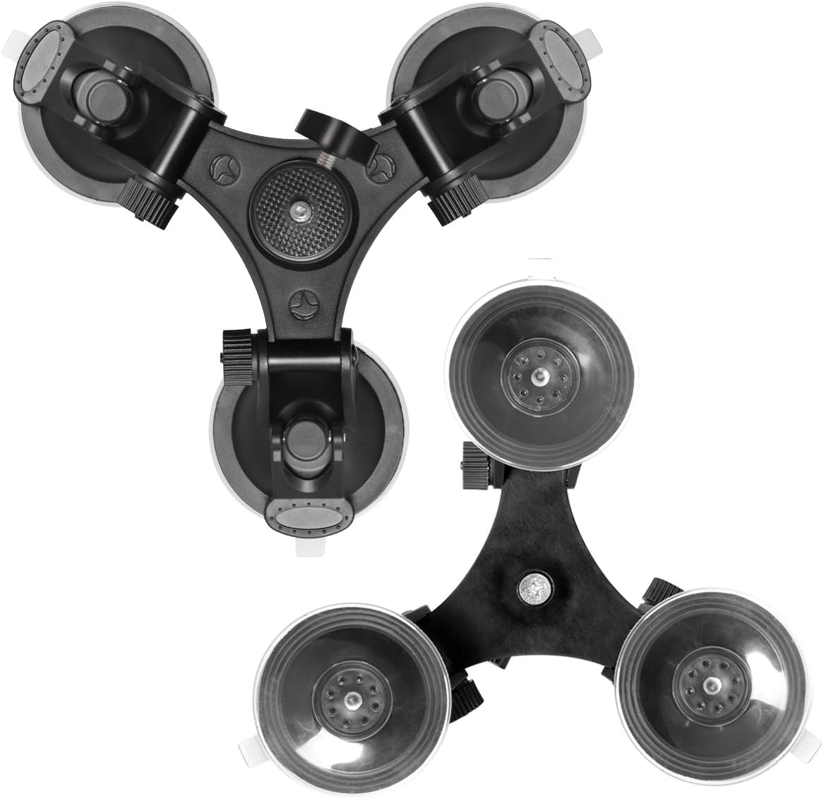 fantaseal Triple Cup DSLR Camera Suction Mount Compatible with Nikon Canon Sony DSLR/Camcorder + GoPro Hero Sony Garmin