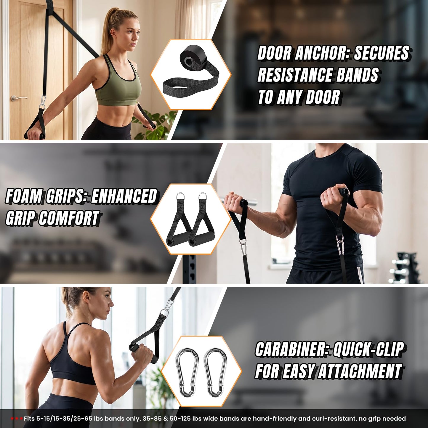 Resistance Bands for Working Out，Pull Up Assistance Bands Set, Unisex Exercise Bands for Home and Gym Workouts, Full Body Workouts, Stretching and Physical Therapy