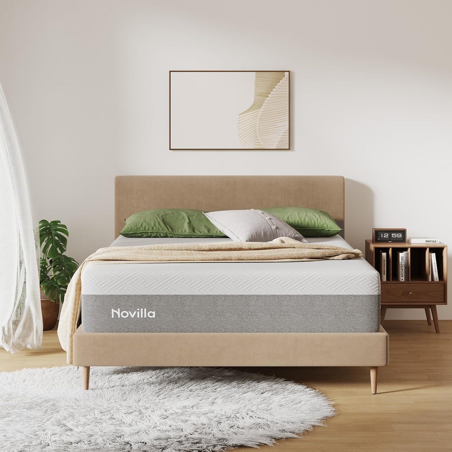 Novilla Memory Foam Mattress - 10 Inch Full Mattress with Gel Foam for Comfort & Pain Relief