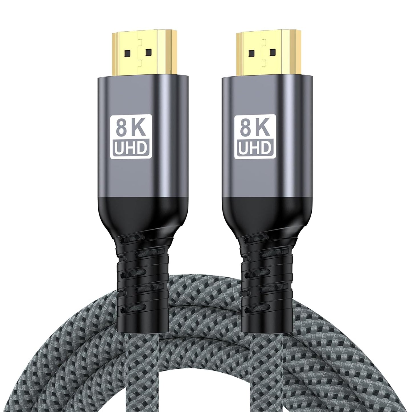 Vay Forwarg 8K@60Hz 4K@240Hz (3.3FT) HD Video Line HDMI to HDNI Gray Backward Compatible Suitable for Laptop HD Monitor