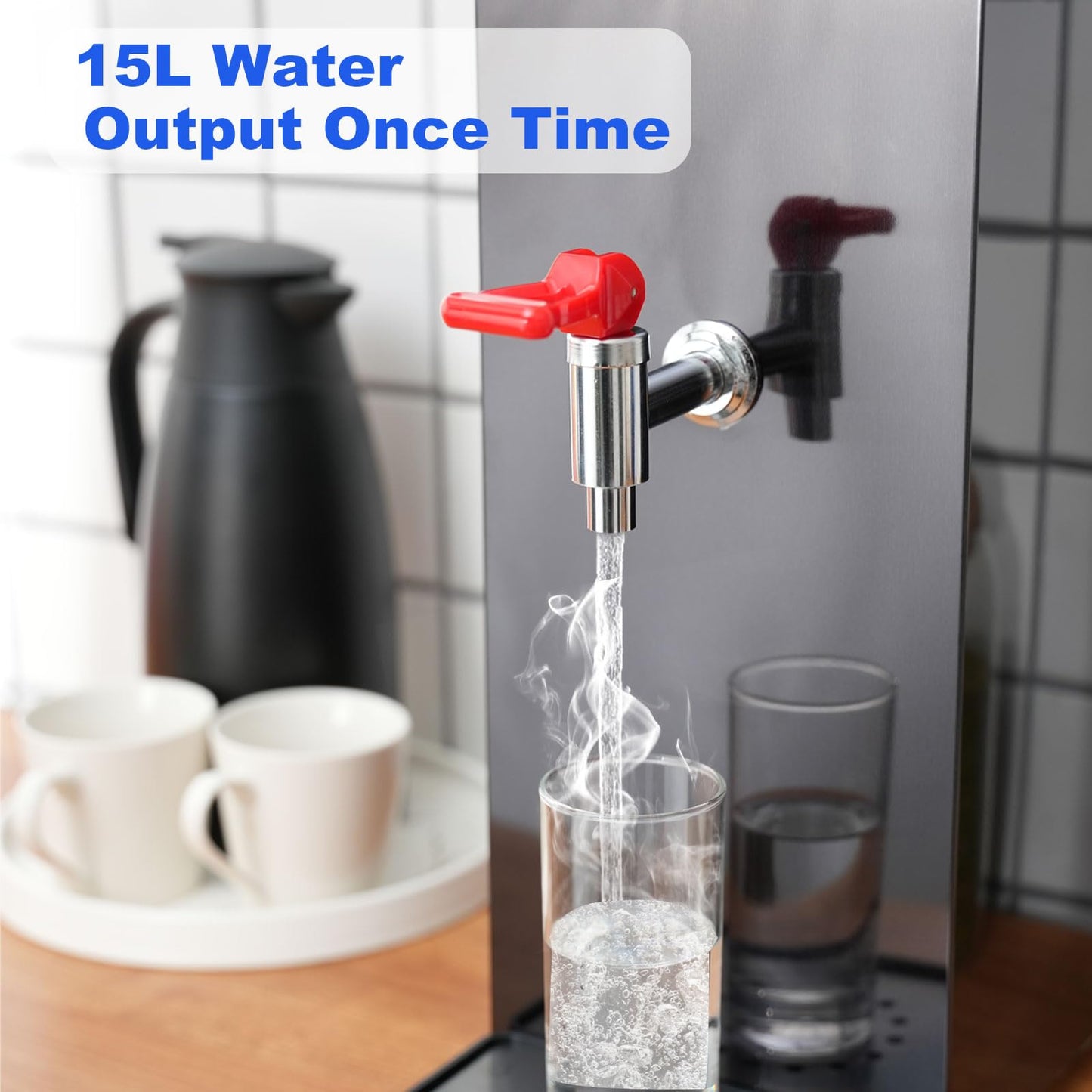 VorChef Commercial Water Boiler Eletric Commercial Hot Water Dispenser Automatic 2500W Heating for Tea Coffee Shop (M)