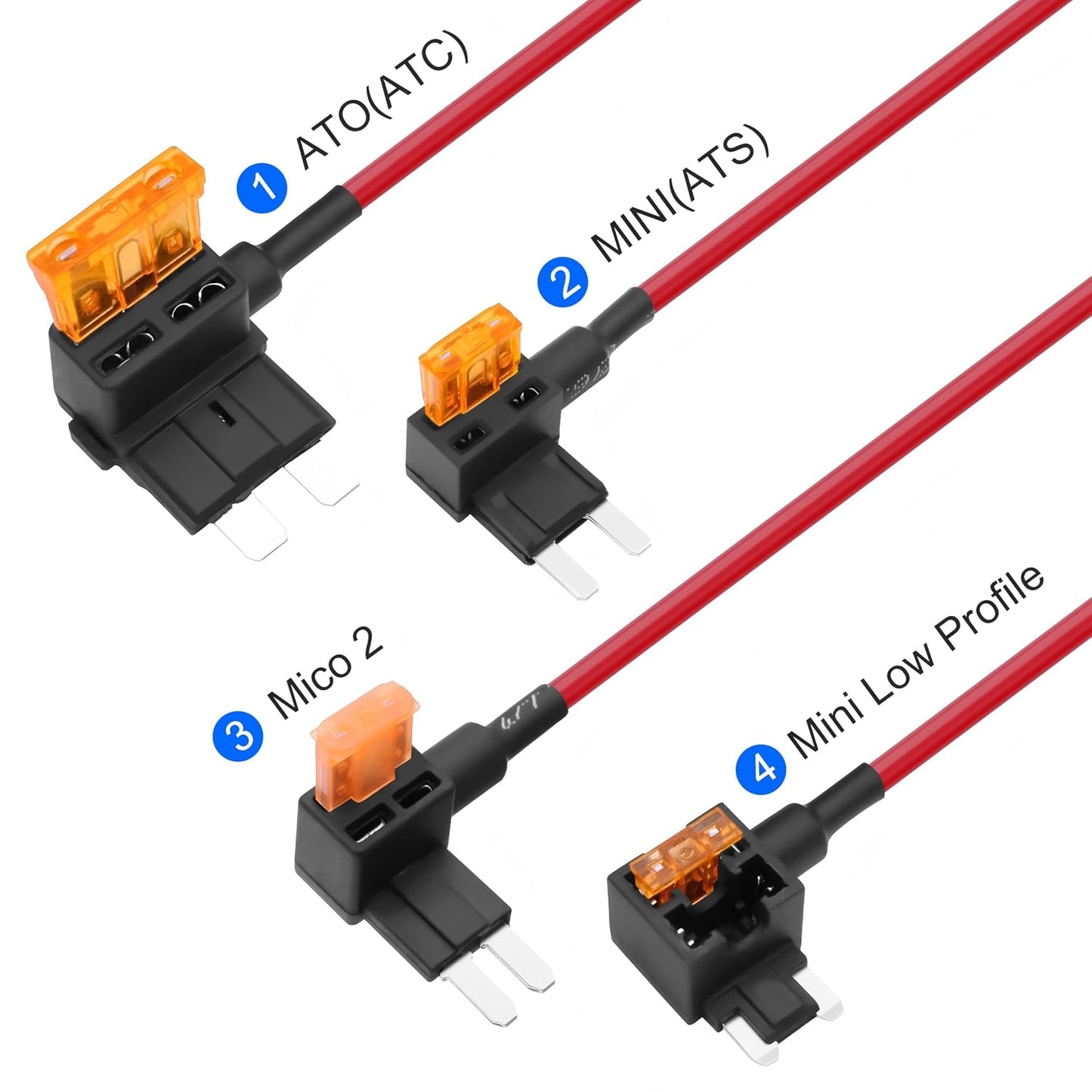 12V-24V 5V 3A 11.5ft MEIRIYFA Dash Cam Acc Hardwire Kit Micro USB Hard Wire Kit Fuse to DC Dashboard Car Camera Charger