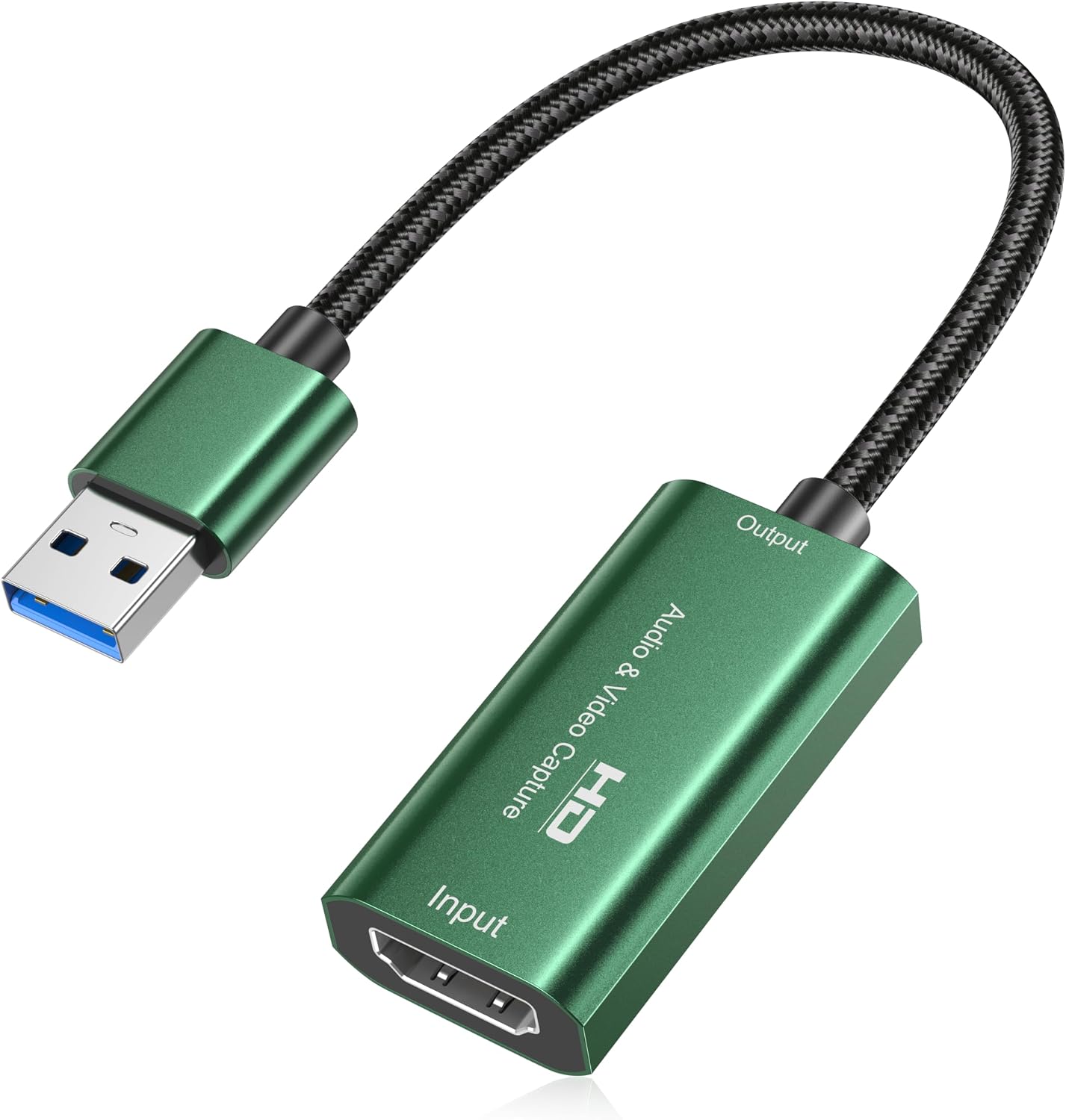 SROMGEE 4K 3.0 Card,1080P 60FPS 2/Xbox/PS5/4/Camera/Zoom/OBS(Green) Video Capture Card, HDMI to USB Capture Capture
