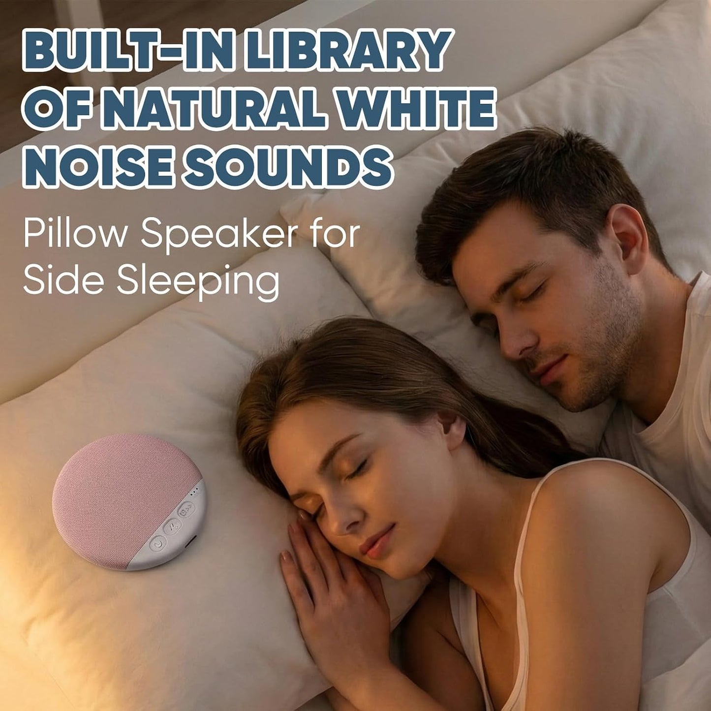 Generic 2026 New Sleep Pillow Speaker, Bluetooth Pillow Speaker for Sleeping with White Noise Timer Wireless Sleep Aid