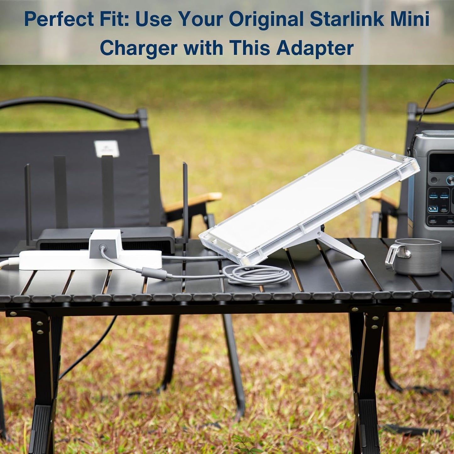 Steinwhale 100W 20V/5A DC Male to DC Female Power Adapter Cable for Starlink Mini, Support PD Input, Waterproof Barrel
