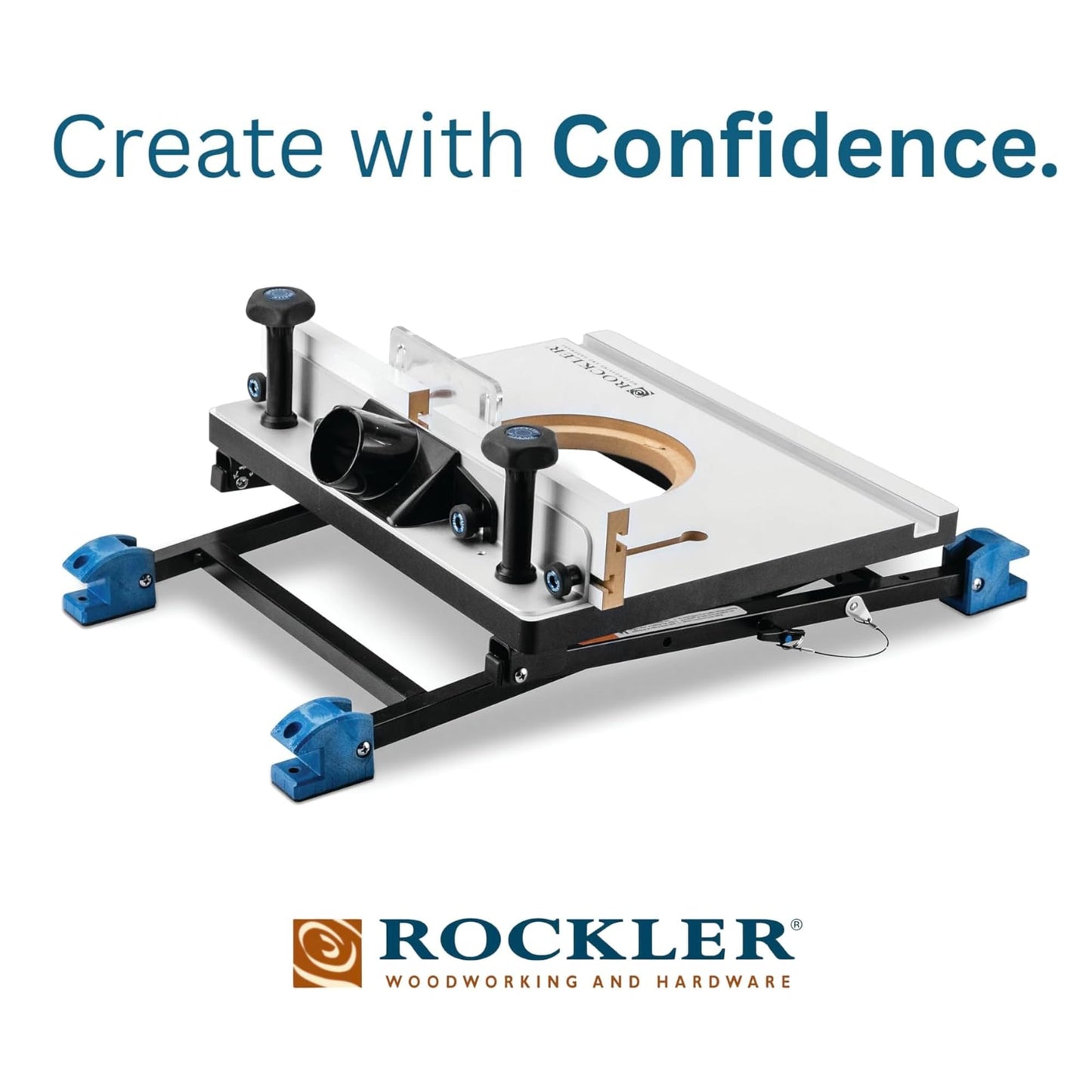 Rockler Convertible Benchtop Router Table – Convertible Routers for Woodworking Fits Most Routers – Unique Base Design Router Table – Benchtop Wood Router Includes 4 Modes in 1 Table