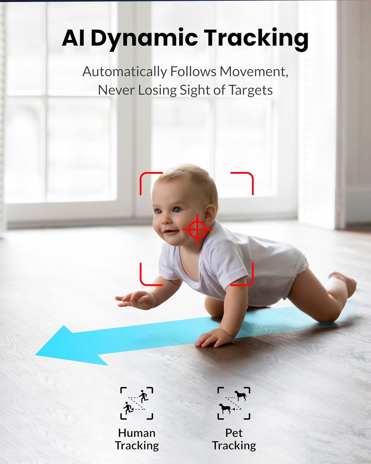 Aurumbach 5G/2.4G 2K+2K 2-Way 355 Dual Lens Security Camera Indoor WiFi, Pet Camera with Pan Tilt for Home, Baby