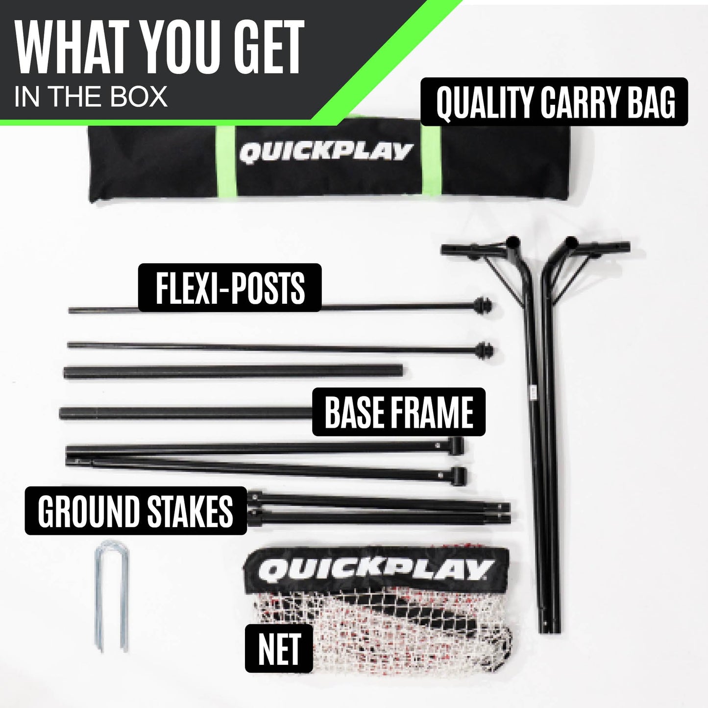 QUICKPLAY Spot Target Soccer Rebounder | Weather-Resistant Rebound Net with Carry Bag | Great for Passing, Receiving, and Trapping Practice | Ideal for Team or Solo Training