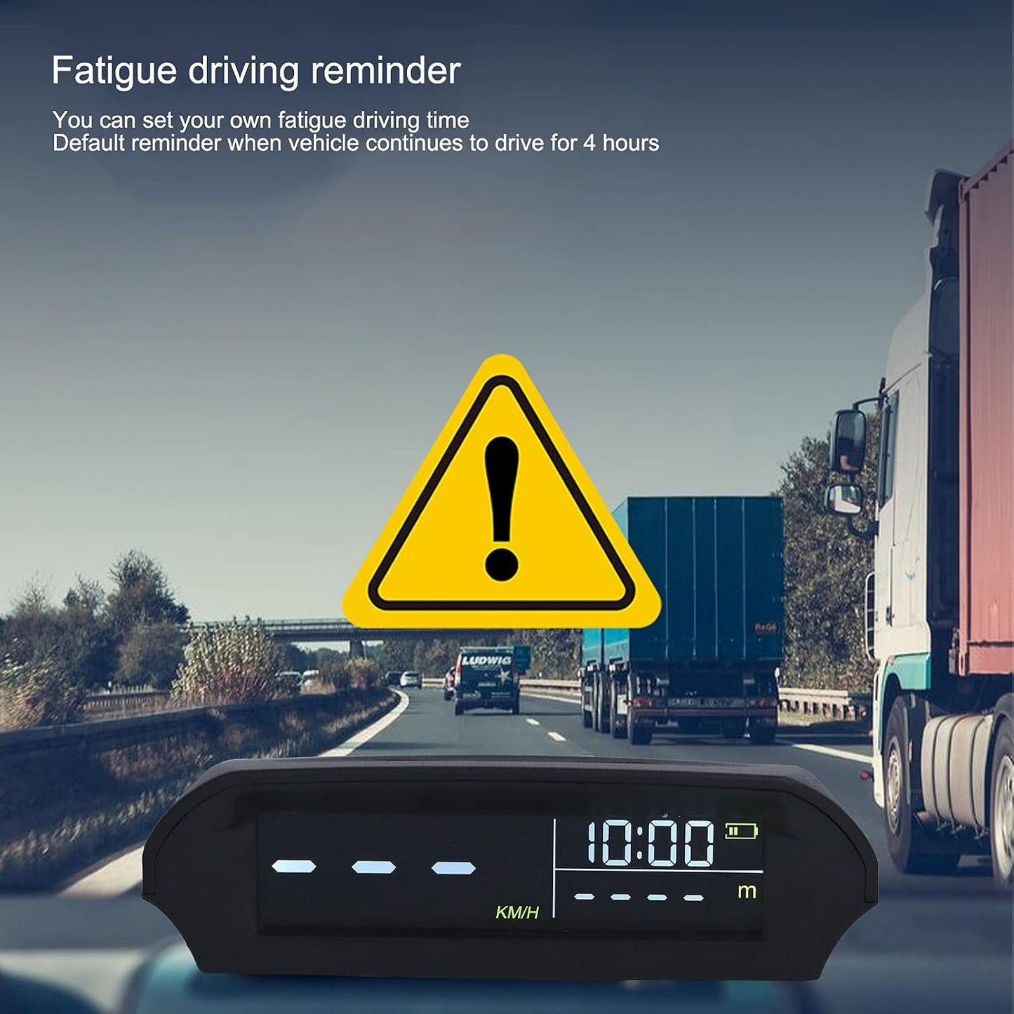 Solar-Powered Multifunctional Vehicle Speedometer HUD Display