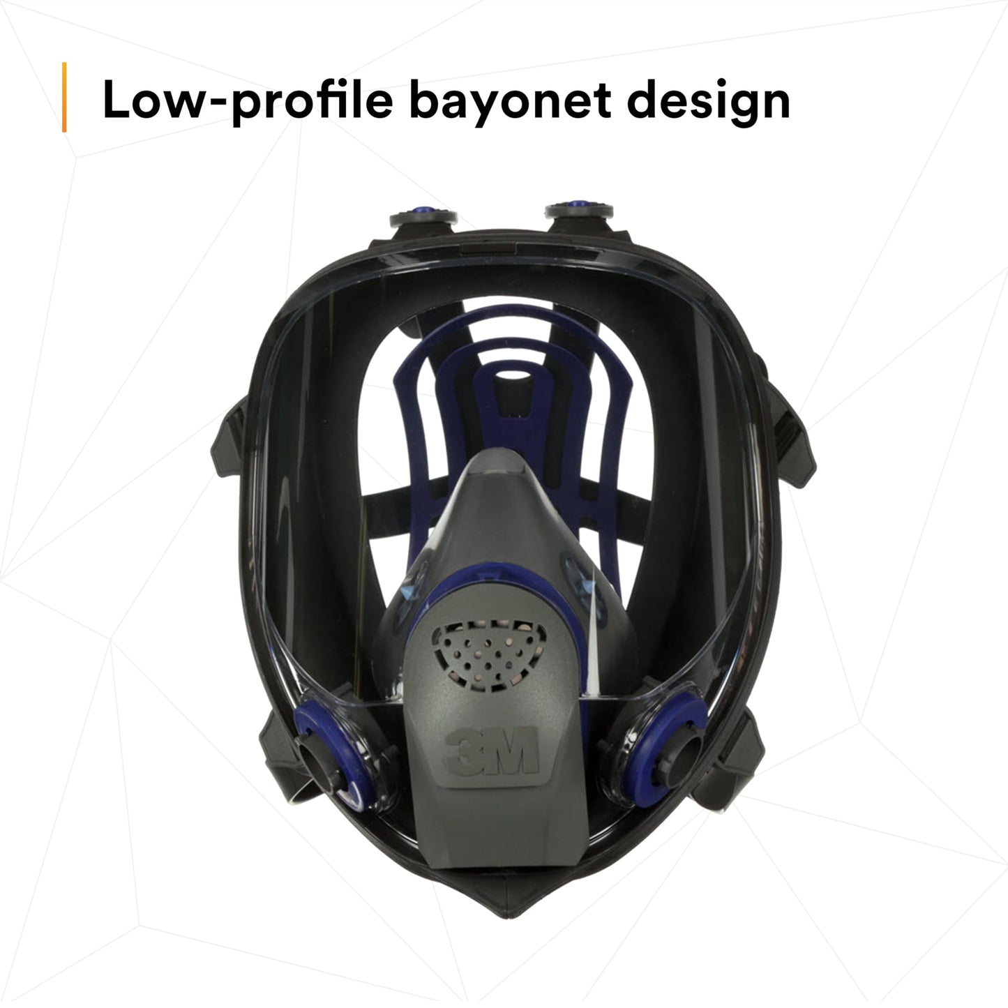3M Ultimate FX Full Facepiece Reusable Respirator, FF-402, NIOSH, ANSI, Six-Strap Harness for a Secure Comfortable Fit, Cool Flow Valve, Passive Speaking Diaphragm, Medium