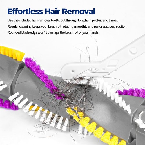 Brush Roll & Belt Kit for Bissell CleanView Swivel Rewind Vacuum Fits 2252 2253 2254 2256 2258 2259 2260 2316 2486 2487 2488 2489 3195 3196 3197 3197A 3198 3198A Replace Parts 1604545 1600159 1611230