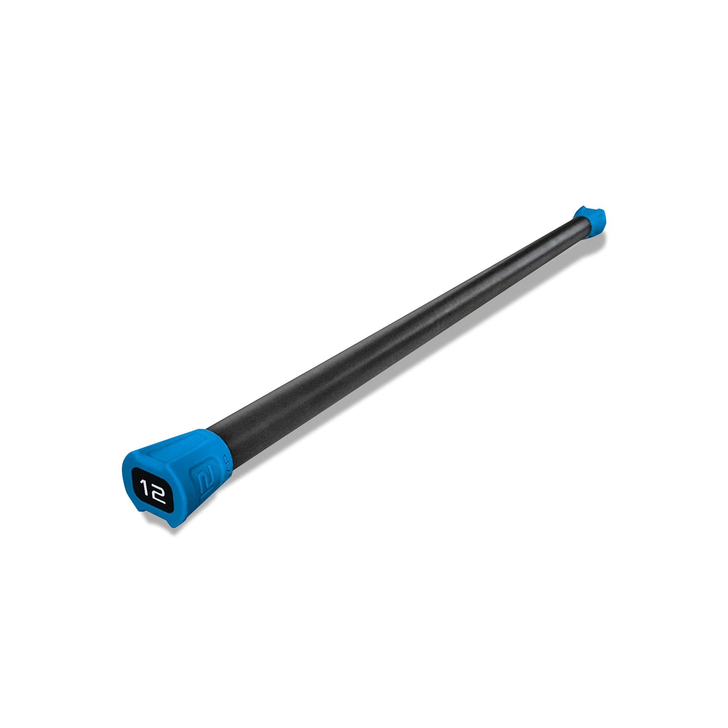 CAP Barbell 12 lb Total Body Workout Weighted Bar - Blue | Exercise Bar for Strength Training, Yoga, Pilates, Resistance Training, and Home Gym Workouts