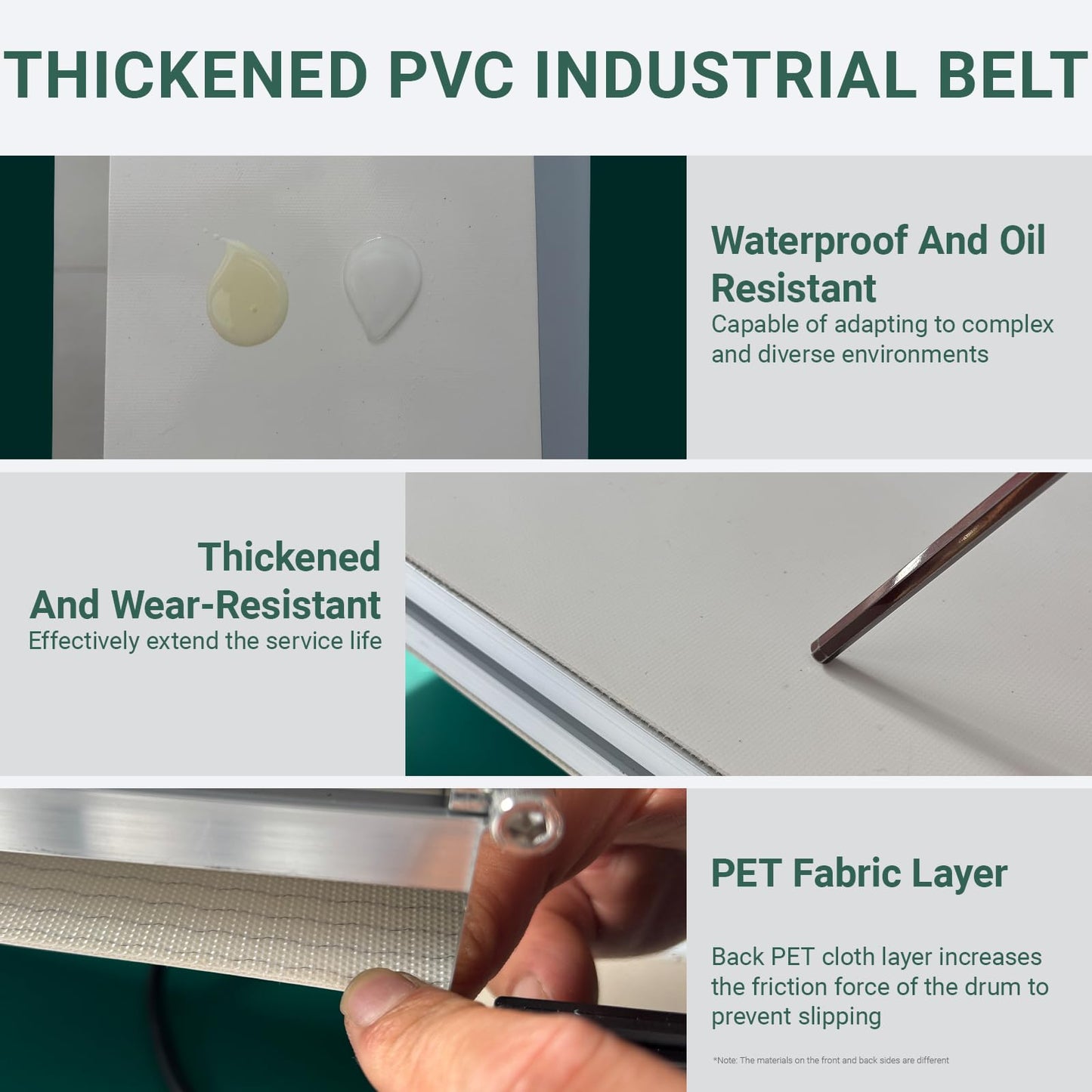 Small Ultra-Thin Frameless Conveyor 39.4″x 5.91″, Narrow Edge Conveyor Belt, PVC Belt can be Used for Stamping and Food conveying, with stepless Speed Regulation and Forward and Backward Switching