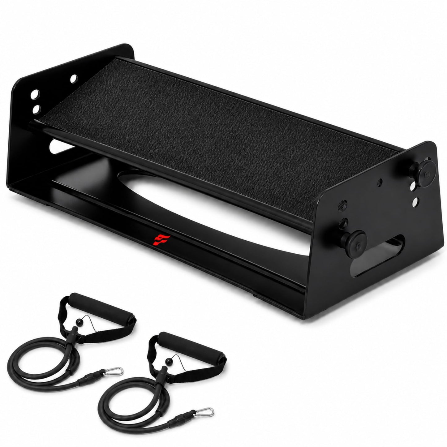 Calf Raise Block & Slant Board, Compact 3-in-1 — Height & Angle Adjustable Platform for Calf Raises, Heel-Elevated Squats, Knees Over Toes, Ankle Mobility & Calf Stretching, with Resistance Bands, 880 lbs