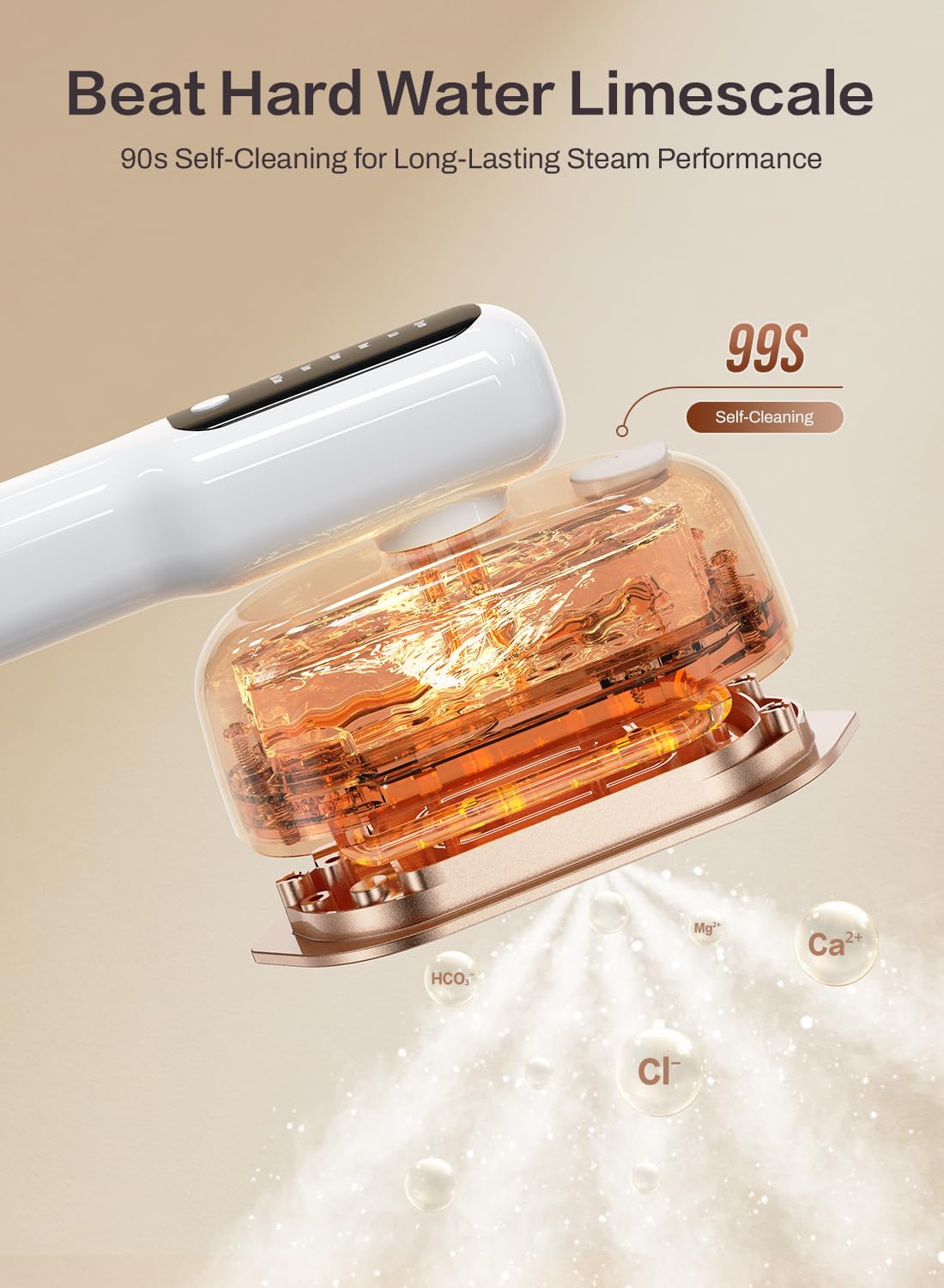 Skiennix Travel Steamer - 2-in-1 Handheld Garment Steamer & Iron | 1200W Fast Heat-Up, 5 Steam Modes, Self-Cleaning