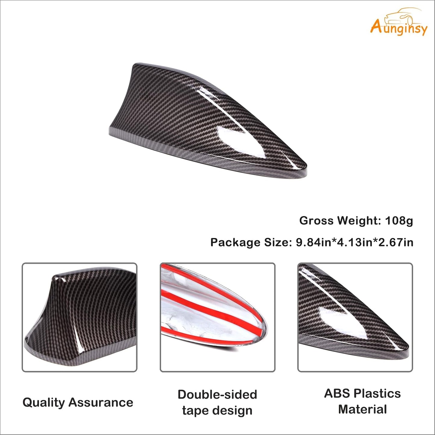 Aunginsy 2022 2023 2024 GR86 Car Shark Fin Antenna Cover Trim Compatible with Subaru Crosstrek/BRZ/WRX/Toyota Car Radio